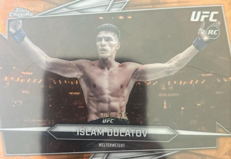 Islam Dulatov 2026 Topps Chrome UFC Base #24 Orange Refractor