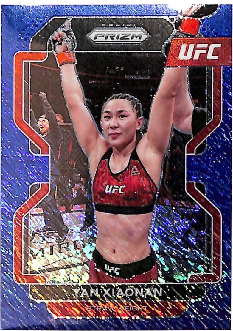 Yan Xiaonan 2022 Panini Prizm UFC Base #194 Blue Shimmer