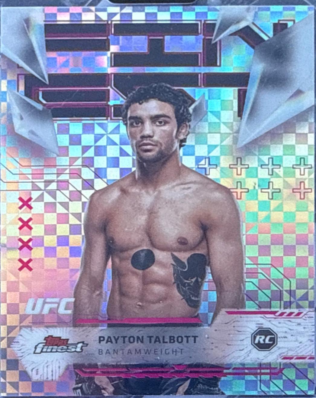 Payton Talbott 2025 Topps Finest UFC Base Uncommon #199 Checkerboard Refractor