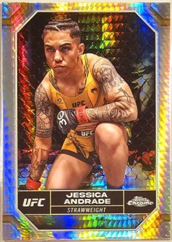Jessica Andrade 2024 Topps Chrome UFC Base #94 Prism Refractor
