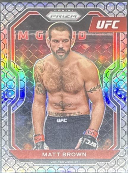 Matt Brown 2021 Panini Prizm UFC Base #67 Octagon