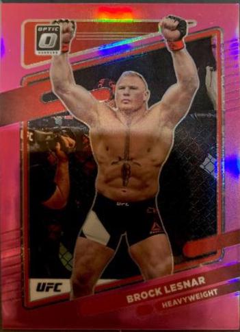 Brock Lesnar 2022 Panini Donruss Optic UFC Base #83 Pink