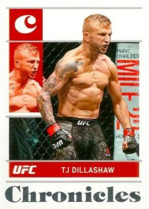 TJ Dillashaw 2022 Panini Chronicles UFC Base Chronicles #22 Purple