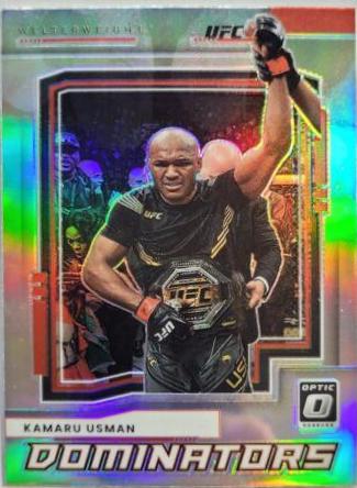 Kamaru Usman 2022 Panini Donruss Optic UFC Dominators #14 Holo