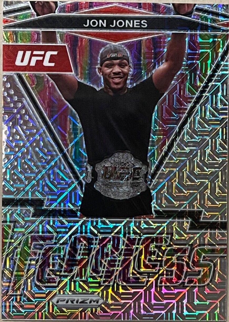 Jon Jones 2022 Panini Prizm UFC Fearless #19 Mojo