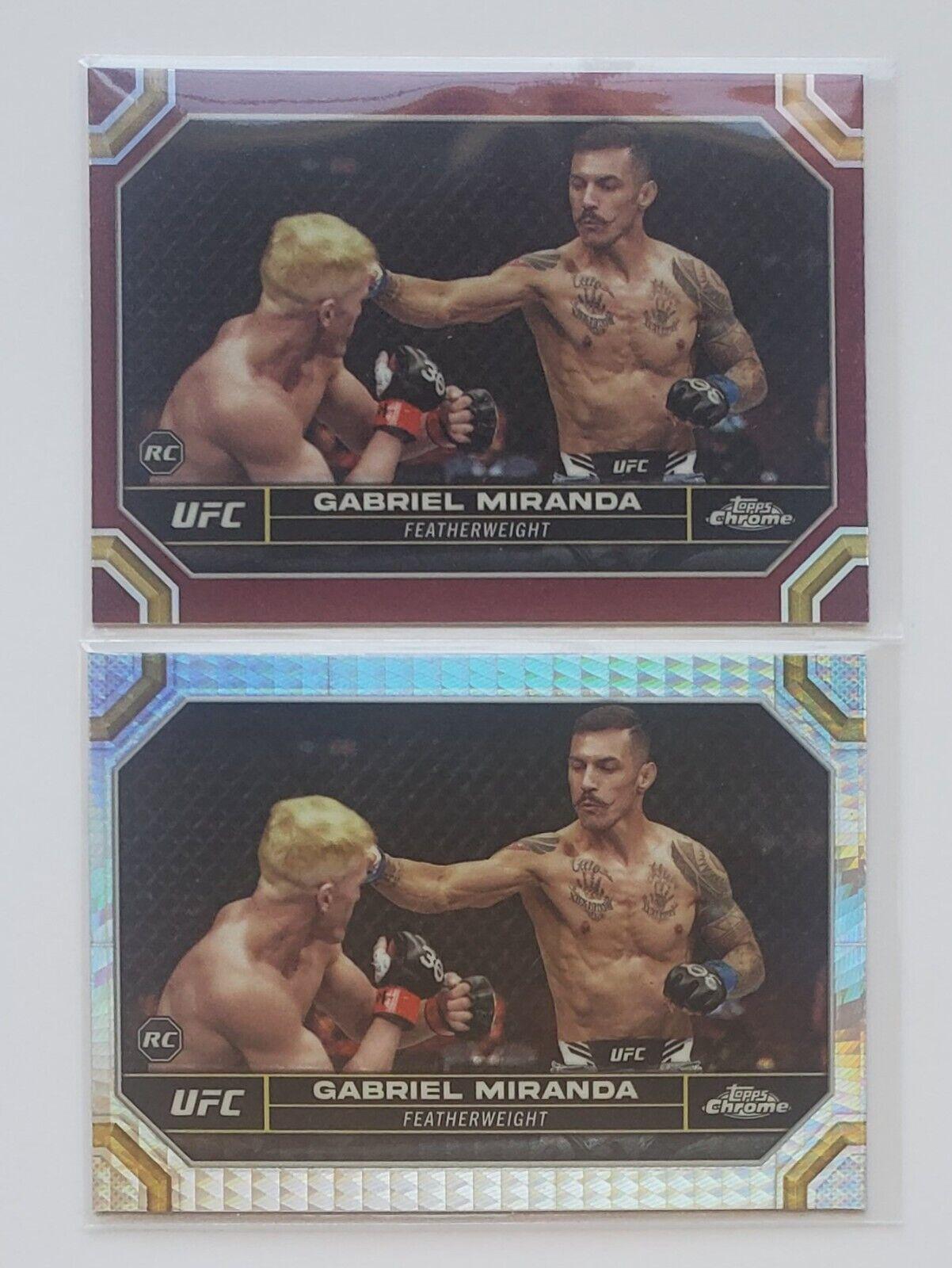 Gabriel Miranda 2024 Topps Chrome UFC Base #38 Magenta Refractor