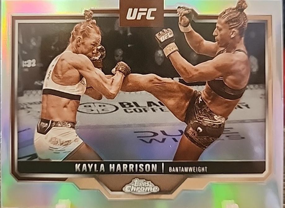 Kayla Harrison 2025 Topps Chrome UFC Base #172 Sepia Refractor