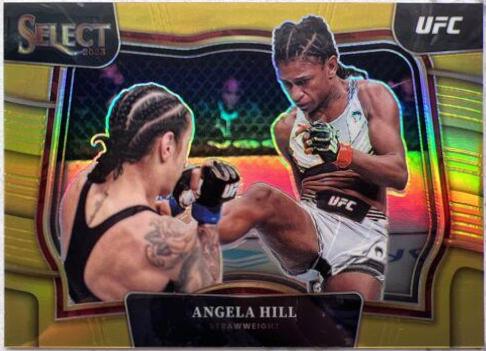 Angela Hill 2023 Panini Select UFC Octagonside #244 Gold