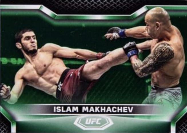 Islam Makhachev 2020 Topps UFC Knockout Base #84 Green
