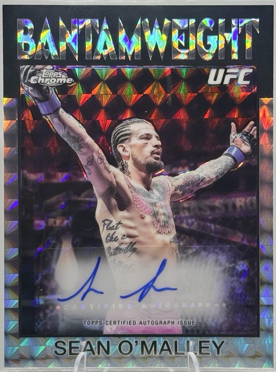 Sean O'Malley 2026 Topps Chrome UFC 1986 Topps Signatures #86S-SO Geometric Refractor