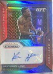 Kevin Holland 2021 Panini Prizm UFC Sensational Signatures #18 Blue
