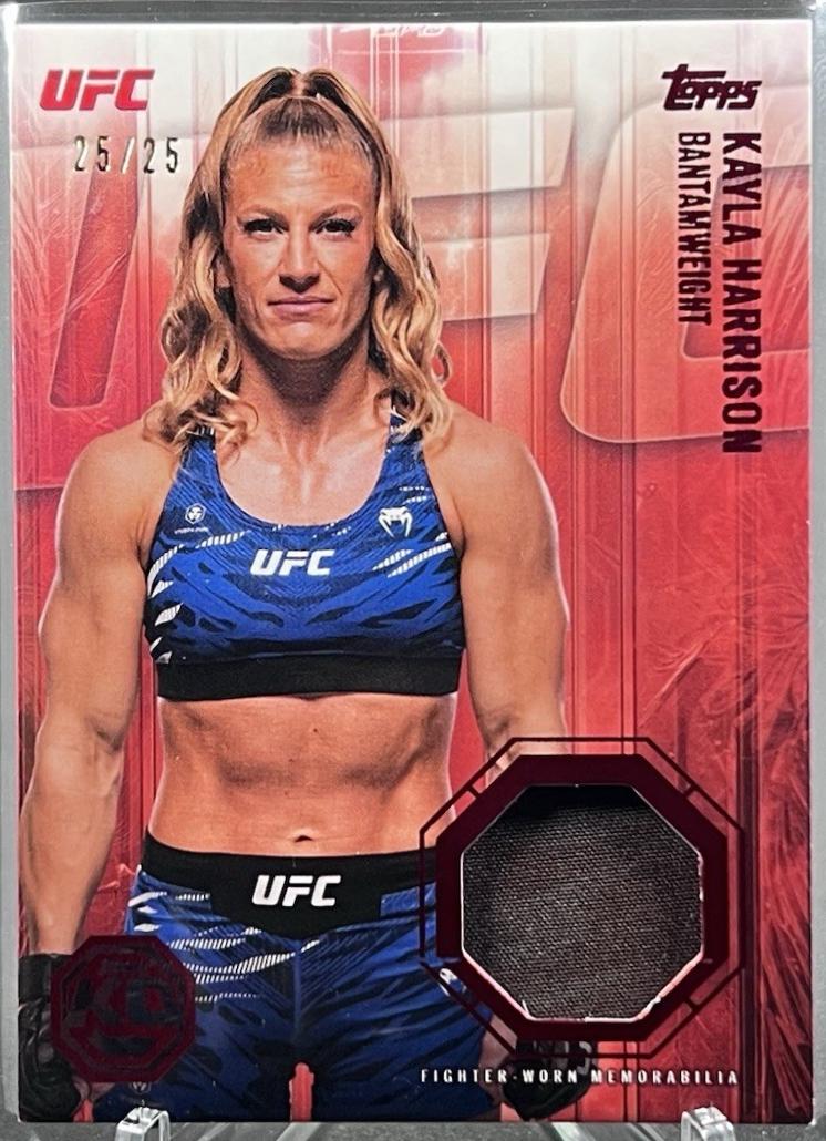 Kayla Harrison 2026 Topps Knockout UFC Knockout Relics #KOR-KH Platinum