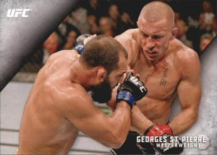 Georges St-Pierre 2015 Topps UFC Knockout Base #20 Mat