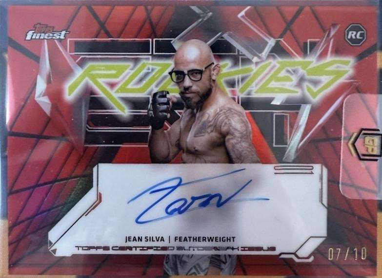 Jean Silva 2025 Topps Finest UFC Finest Rookie Autographs #FRA-JS Superfractor