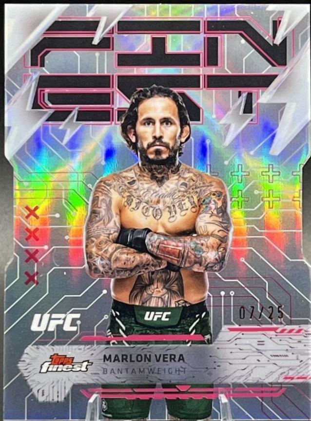 Marlon Vera 2025 Topps Finest UFC Base Rare #213 Die-Cut Refractor