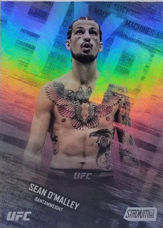 Sean O'Malley 2025 Topps Stadium Club UFC Hype Machines #HM-3 Gold Rainbow