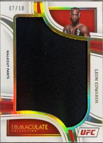 Leon Edwards 2023 Panini Immaculate Collection UFC Base #9 Gold