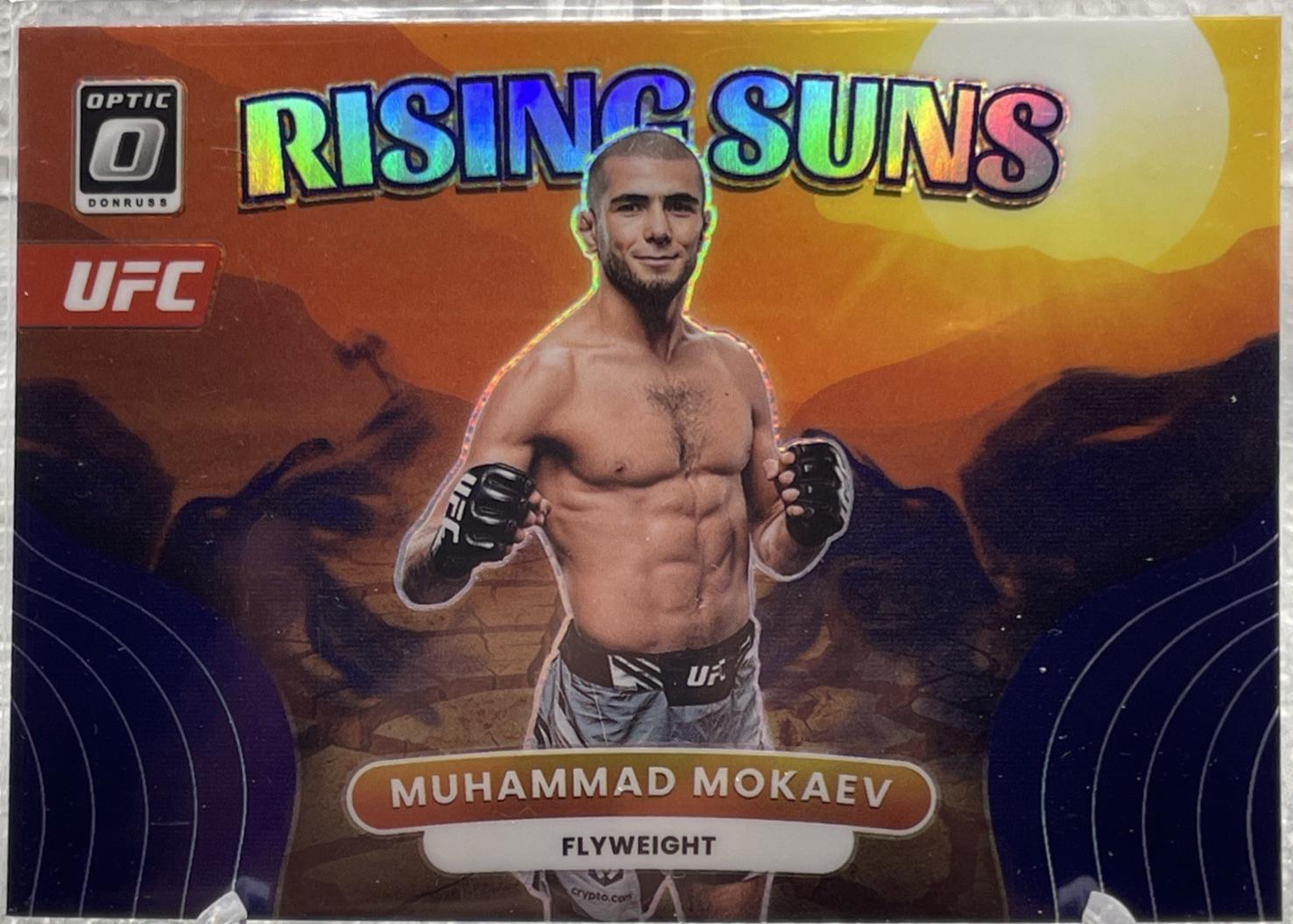 Muhammad Mokaev 2023 Panini Donruss Optic UFC Rising Suns #24 Purple