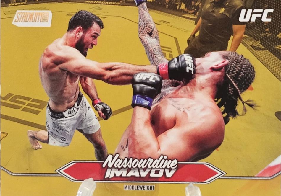 Nassourdine Imavov 2025 Topps Stadium Club UFC Base #76 Gold