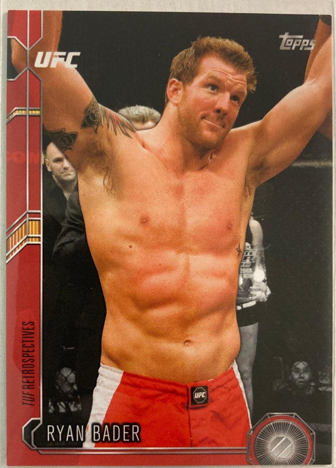 Ryan Bader 2015 Topps UFC Chronicles Base #78 Red