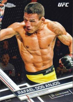 Rafael Dos Anjos 2017 Topps Chrome UFC Base #64 Red