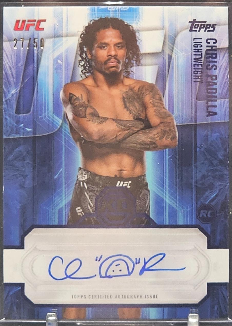 Chris Padilla 2026 Topps Knockout UFC Knockout Autographs #KOA-CPA Blue