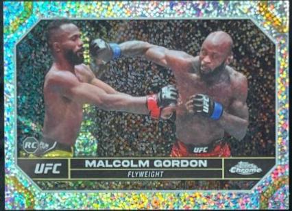 Malcolm Gordon 2024 Topps Chrome UFC Base #196 Speckle Refractor