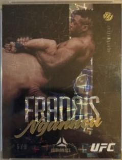 Francis Ngannou 2021 Panini Chronicles UFC Base Luminance #58 Asia Gold