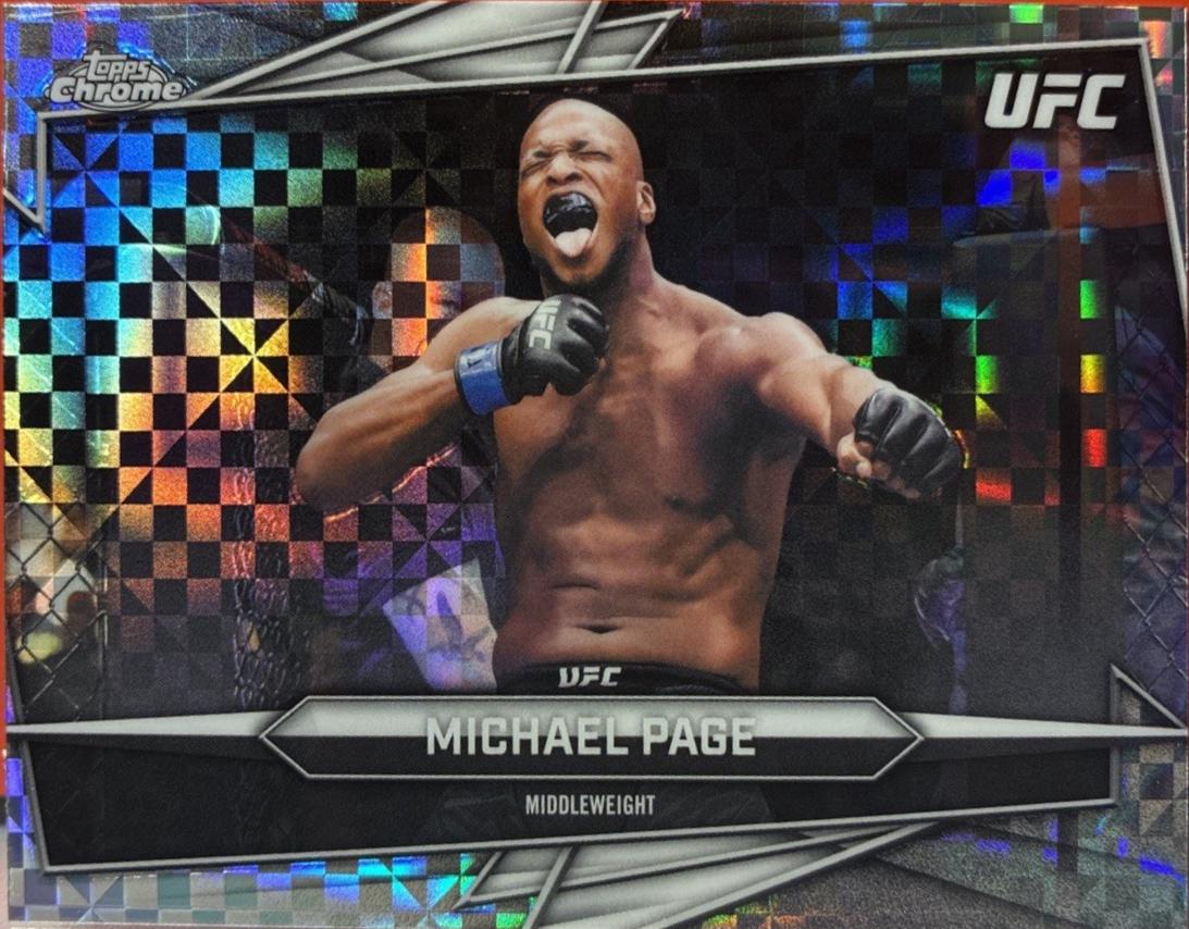 Michael Page 2026 Topps Chrome UFC Base #135 X-fractor
