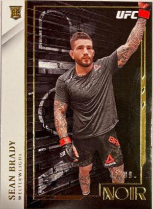 Sean Brady 2022 Panini Chronicles UFC Base Noir #418 Gold