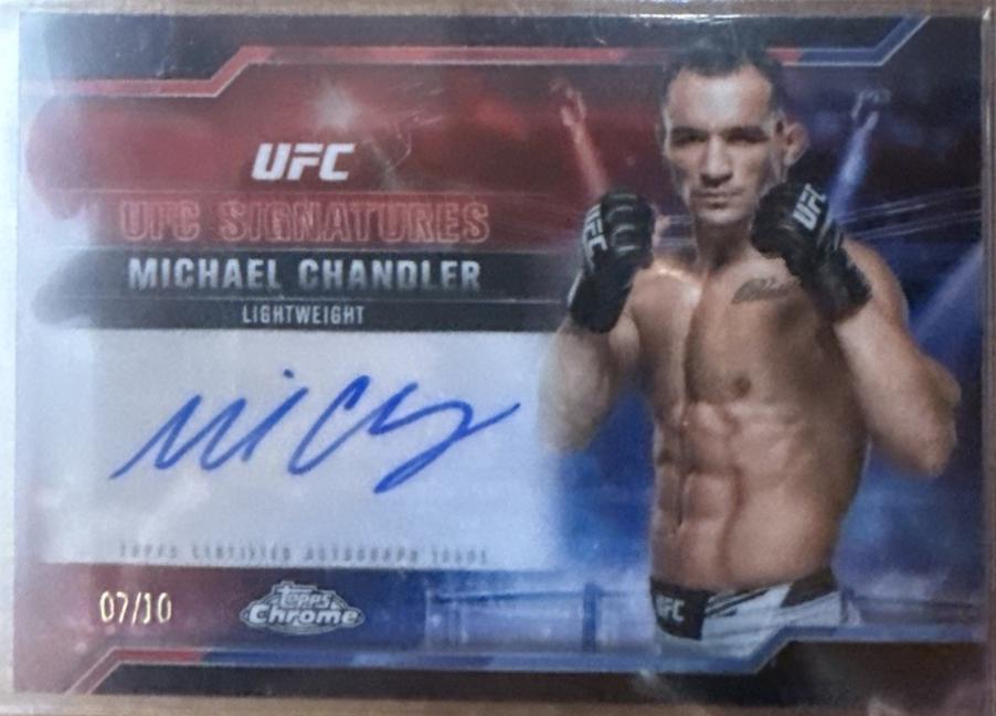 Michael Chandler 2025 Topps Chrome UFC UFC Signatures #SIG-MC Black Refractor