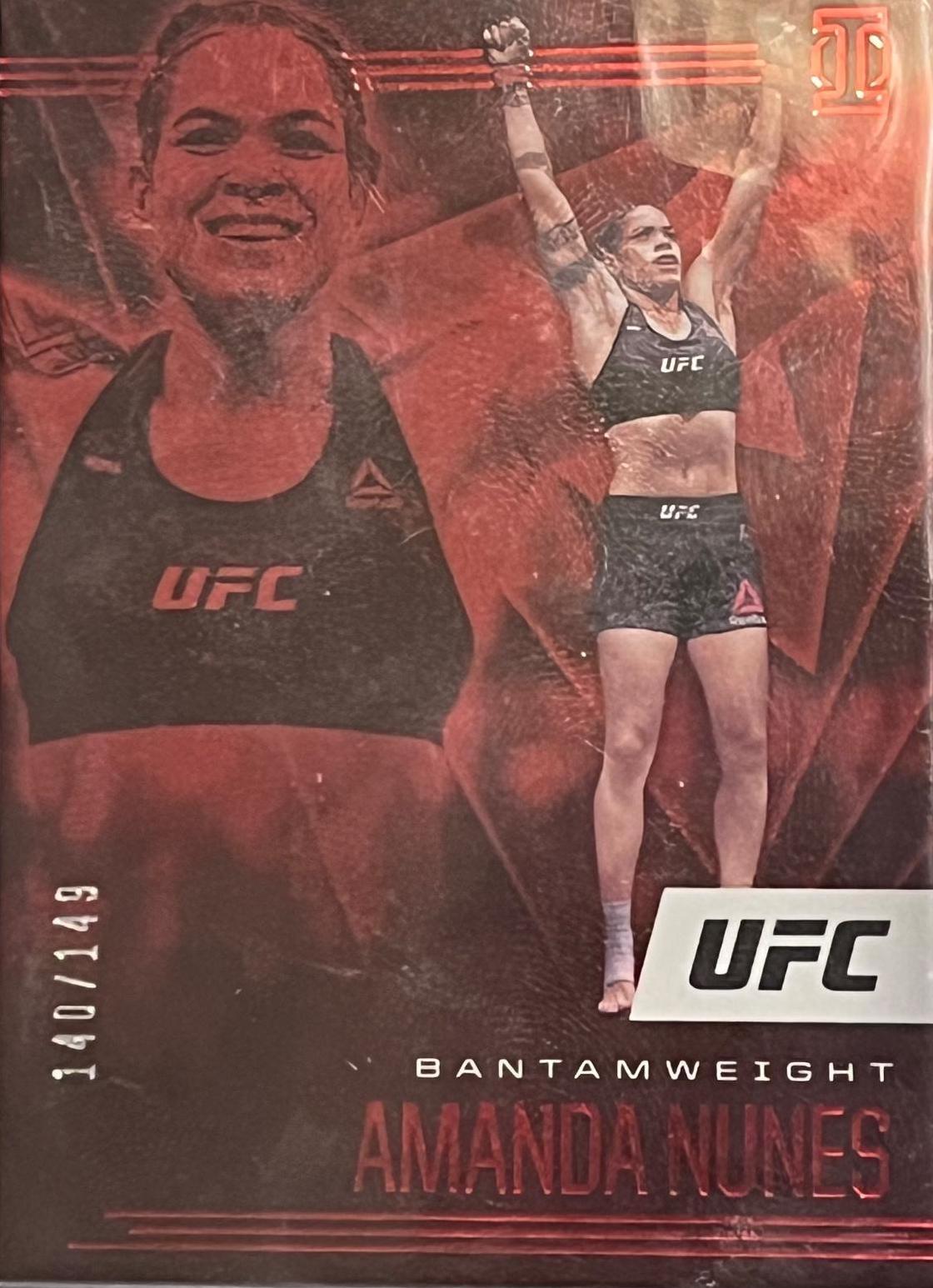 Amanda Nunes 2021 Panini Chronicles UFC Base Illusions #163 Red
