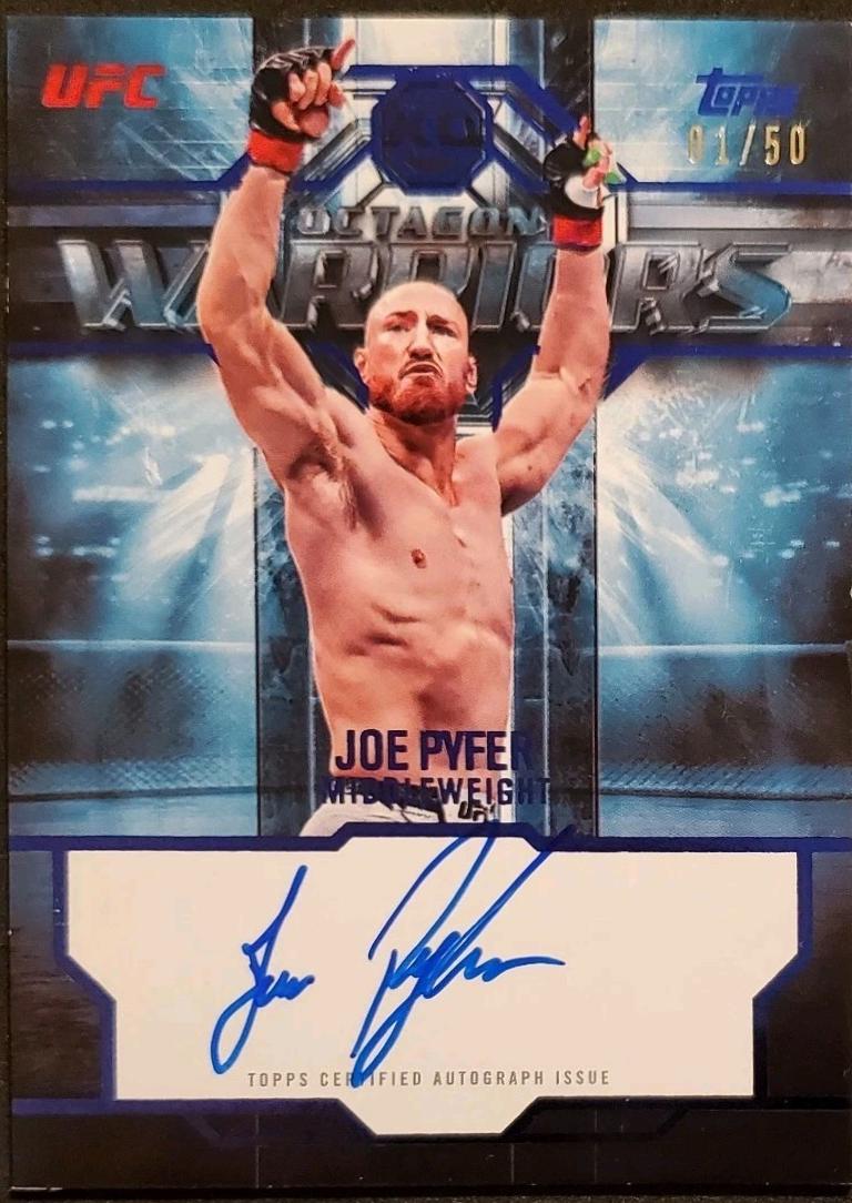 Joe Pyfer 2026 Topps Knockout UFC Octagon Warriors #OWS-JP Blue