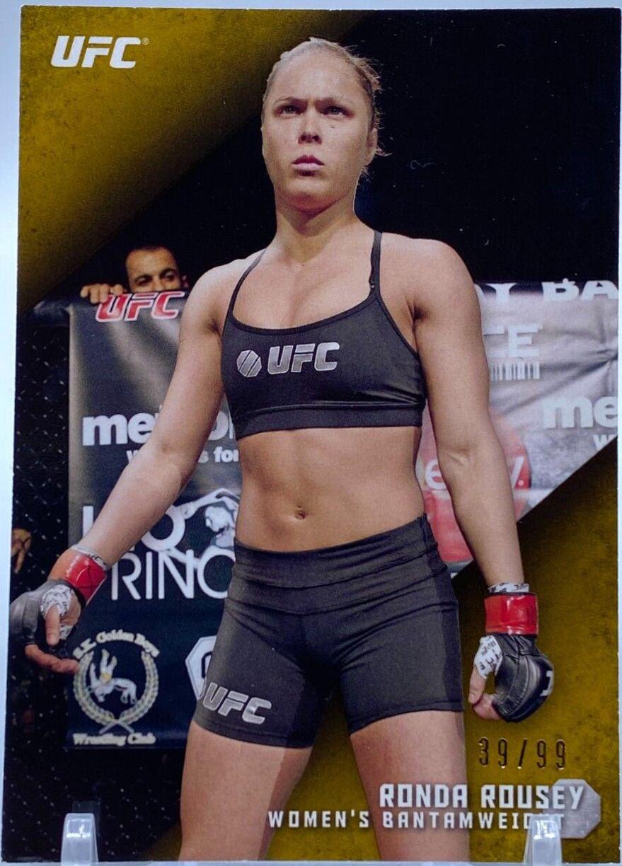 Ronda Rousey 2015 Topps UFC Knockout Base #68 Gold