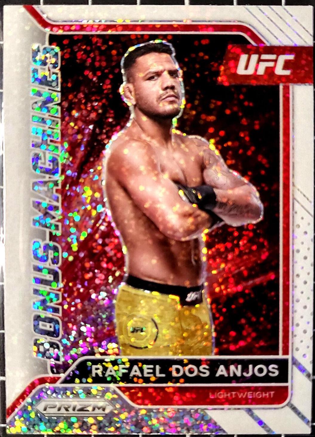 Rafael Dos Anjos 2022 Panini Prizm UFC Bonus Machines #14 White Sparkle