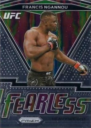 Francis Ngannou 2021 Panini Prizm UFC Fearless #9 Black
