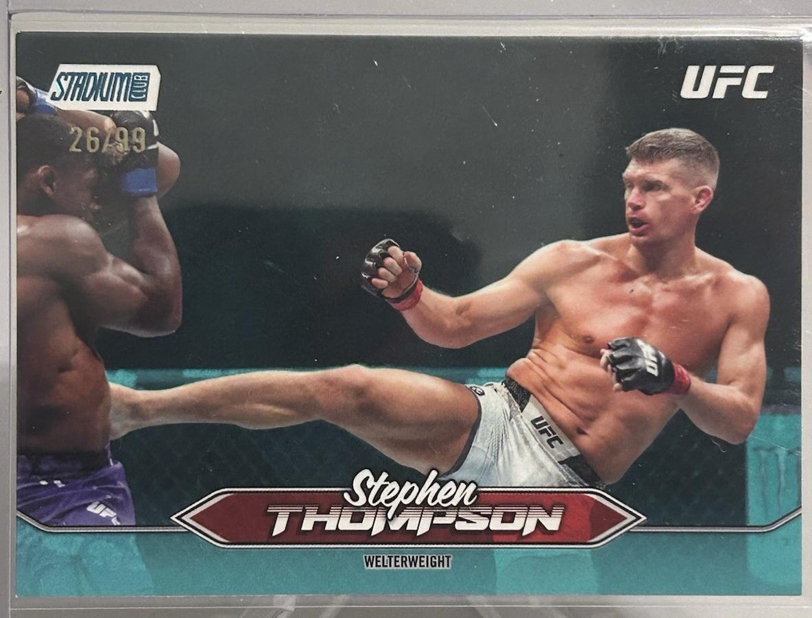 Stephen Thompson 2025 Topps Stadium Club UFC Base #37 Turquoise