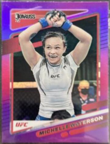 Michelle Waterson-Gomez 2022 Panini Donruss UFC Base #181 Purple Flood