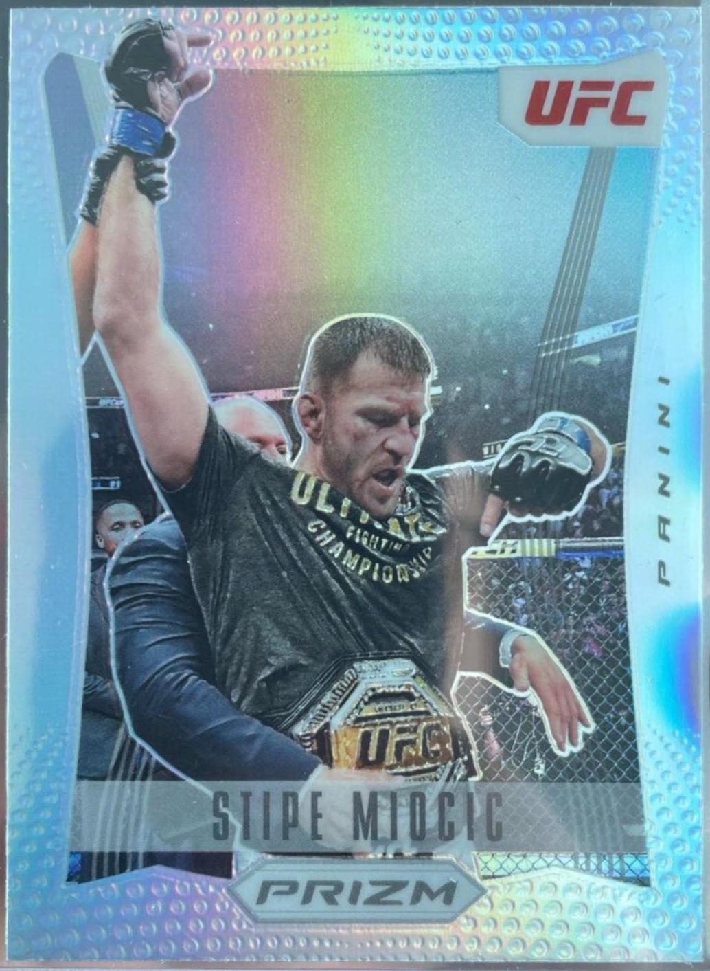 Stipe Miocic 2022 Panini Prizm UFC Prizm Flashback #17 Silver