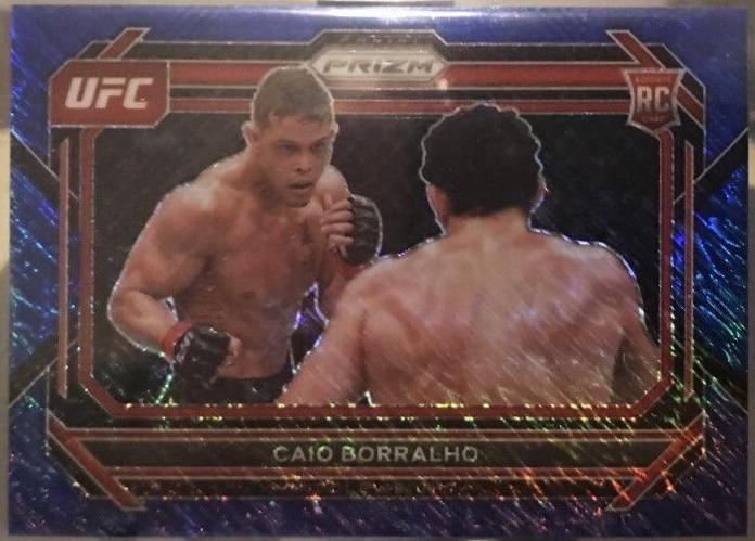 Caio Borralho 2023 Panini Prizm UFC Base #68 Blue Shimmer
