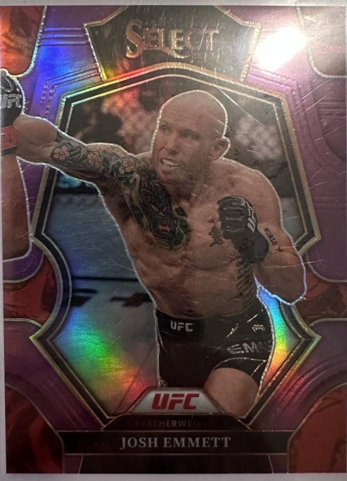 Josh Emmett 2023 Panini Select UFC Premier Level #174 Purple