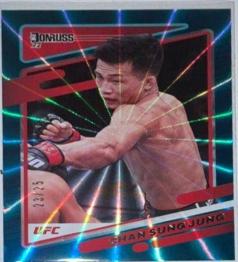 Chan Sung Jung 2022 Panini Donruss UFC Base #75 Teal