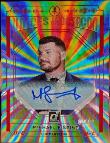 Michael Bisping 2022 Panini Donruss UFC Base #225 Laser