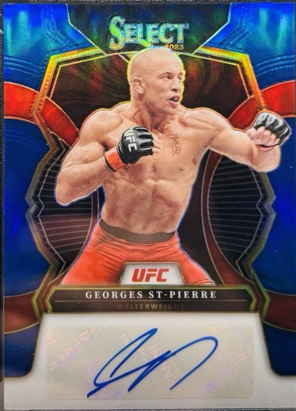 Georges St-Pierre 2023 Panini Select UFC Signatures #20 Blue
