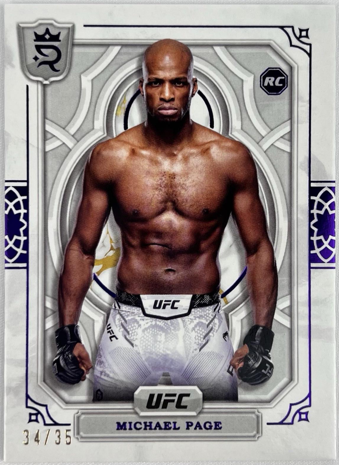 Michael Page 2024 Topps Royalty UFC Base #48 Purple