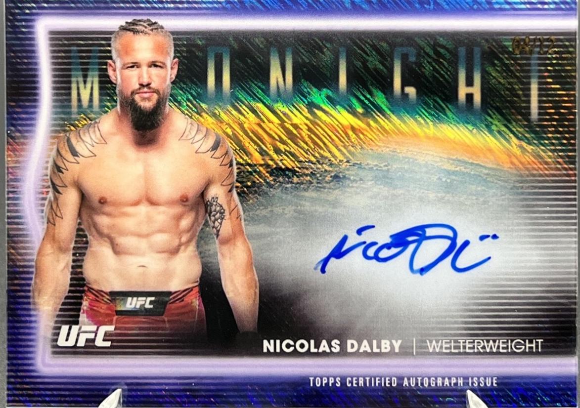 Nicolas Dalby 2025 Topps Midnight UFC Horizon Signatures #HNS-ND Midnight