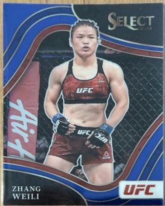 Zhang Weili 2022 Panini Select UFC Octagonside #291 Blue Prizm