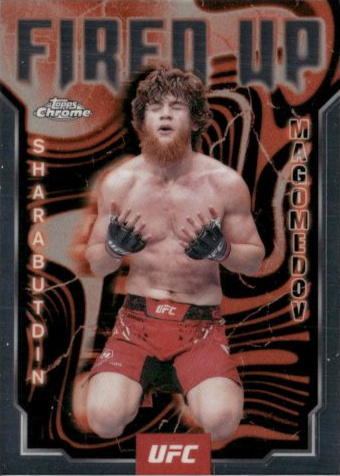 Shara Magomedov 2025 Topps Chrome UFC Fired Up #FUP-14 Superfractor