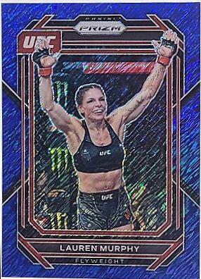 Lauren Murphy 2023 Panini Prizm UFC Base #160 Blue Shimmer