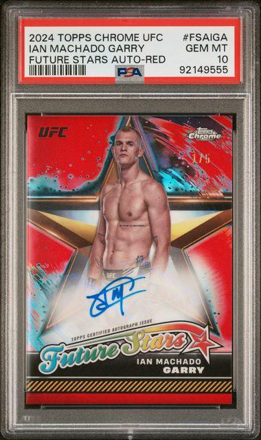 Ian Machado Garry 2024 Topps Chrome UFC Future Stars Autographs #FSA-IGA Red Refractor